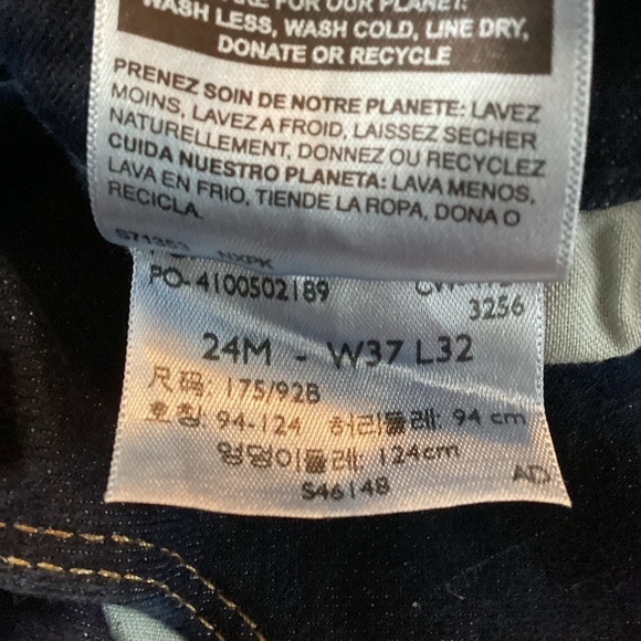 Plus Size, Levi's Signature Mid Rise Blue Boot Cut Jeans, Size 24M 33W/28L LV005 - Picture 10 of 11